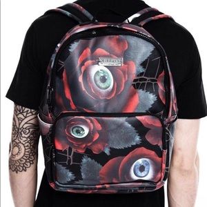 NWT Killstar “C U In Paradise” Rose Eye Backpack